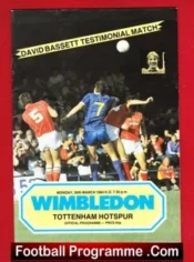 Dave Bassett Testimonial Benefit Match Wimbledon Autographed 1984