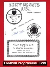 Clark Allison Testimonial Benefit Match Kelty Hearts 1994 Signed
