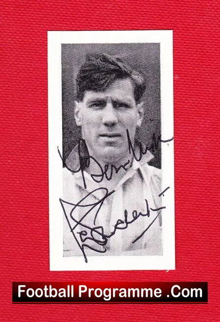 Newcastle United Len Shackleton Signed Autographed Card 1950s - Image 2
