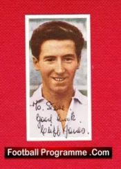 Tottenham Hotspur Cliff Jones Signed Autographed Football Card 1950s