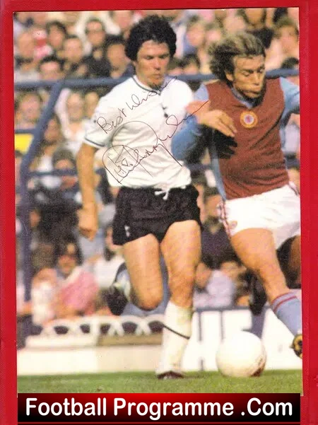 Tottenham Hotspur Steve Perryman Signed Autographed Picture 1980 - Image 2