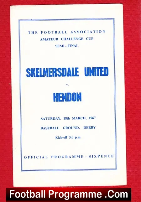 Skelmersdale United v Hendon Town 1967 Amateur Cup Semi Final - Image 2