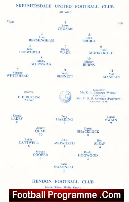 Skelmersdale United v Hendon Town 1967 Amateur Cup Semi Final - Image 3