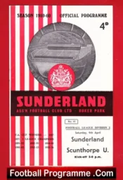 Sunderland v Scunthorpe United 1960