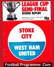 Stoke City v West Ham United 1972 – FA Cup 2nd Replay at Man Utd