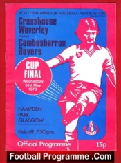 Crosshouse Waverley v Cambusbarron Rovers 1978 – Cup Final