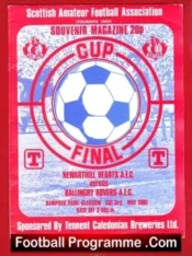 Newarthill Hearts v Ballingry Rovers 1980 – Amateur Cup Final