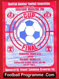 Newarthill Hearts v Ballingry Rovers 1980 - Amateur Cup Final