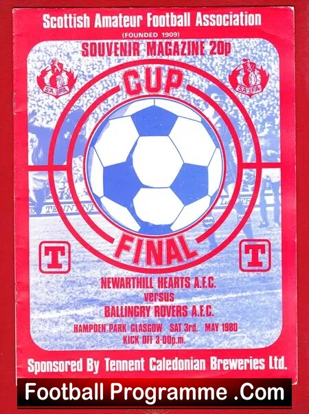 Newarthill Hearts v Ballingry Rovers 1980 - Amateur Cup Final - Image 2