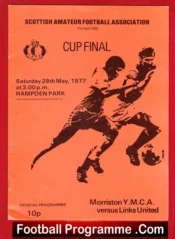 Links United v Morriston YMCA 1977 – Scottish Amateur Cup Final