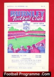 Burnley v Charlton Athletic 1953