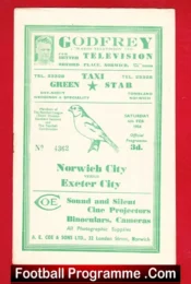 Norwich City v Exeter City 1954