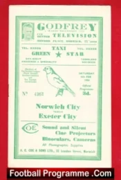 Norwich City v Exeter City 1954
