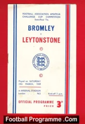 Bromley v Leytonstone 1949 – Amateur Cup Semi Final