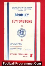 Bromley v Leytonstone 1949 – Amateur Cup Semi Final