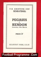 Pegasus v Hendon 1951 – Amateur Cup Semi Final RARE