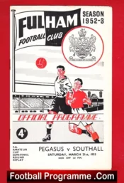 Pegasus v Southall 1953 – Amateur Cup Semi Final Fulham