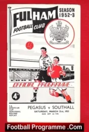 Pegasus v Southall 1953 – Amateur Cup Semi Final Fulham