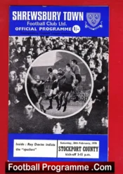 Shrewsbury Town v Stockport County 1970