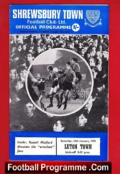 Shrewsbury Town v Luton Town 1970