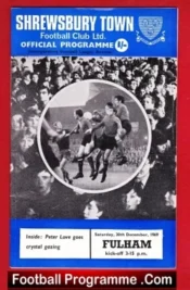Shrewsbury Town v Fulham 1969