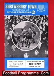 Shrewsbury Town v Leyton Orient 1969