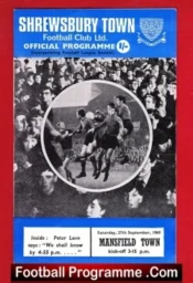 Shrewsbury Town v Mansfield Town 1969