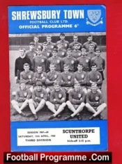 Shrewsbury Town v Scunthorpe United 1968