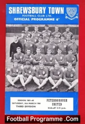 Shrewsbury Town v Peterborough United 1968