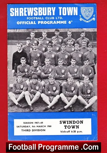 Shrewsbury Town v Swindon Town 1968 - Image 2