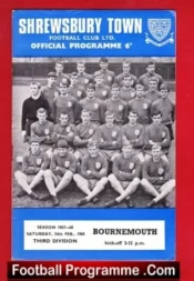 Shrewsbury Town v Bournemouth 1968