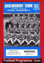 Shrewsbury Town v Arsenal 1968