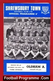 Shrewsbury Town v Oldham Athletic 1967