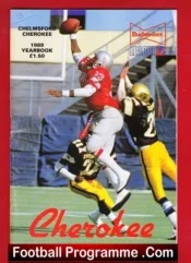 Chelmsford Cherokee Yearbook UK American Football 1989