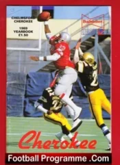 Chelmsford Cherokee Yearbook UK American Football 1989