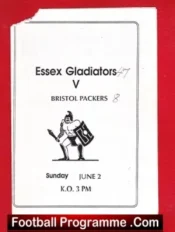 Essex Gladiators v Bristol Packers British American Football 91