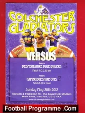 Colchester Gladiators v Cambridge British American Football 12