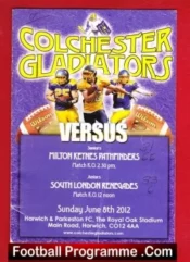 Colchester Gladiators v Milton Keynes British American Football