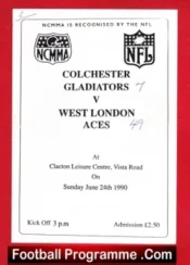 Colchester Gladiators v West London British American Football 90