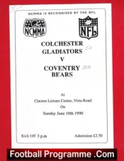 Colchester Gladiators v Coventry British American Football 90