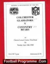 Colchester Gladiators v Coventry British American Football 90