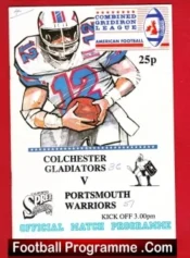 Colchester Gladiators v Portsmouth British American Football 89