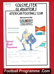 Colchester Gladiators v Cardiff British American Football 88