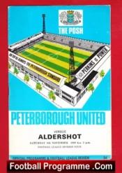 Peterborough United v Aldershot 1969
