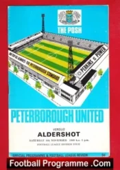 Peterborough United v Aldershot 1969
