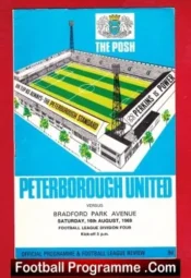 Peterborough United v Bradford Park Avenue 1969