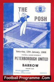 Peterborough United v Barrow 1968