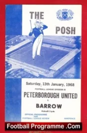 Peterborough United v Barrow 1968