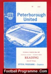 Peterborough United v Reading 1967