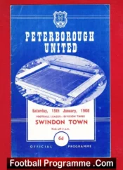 Peterborough United v Swindon Town 1966